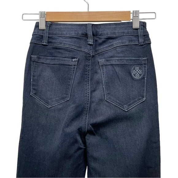 Laurie Felt Silky Patch Pocket Baby Bell High Waist Dark Wash Jeans Size XXS | 2 - Picture 6 of 14